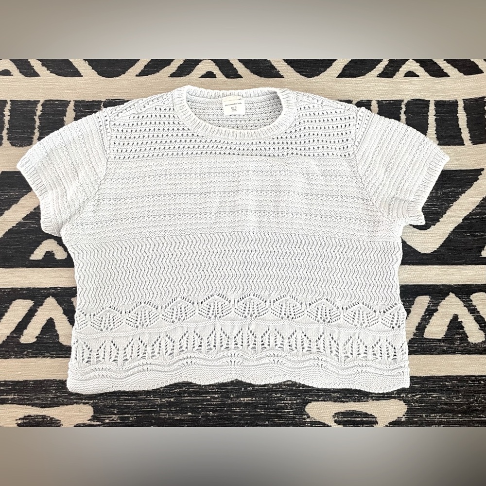 Abercrombie Kids Boxy Crochet Top